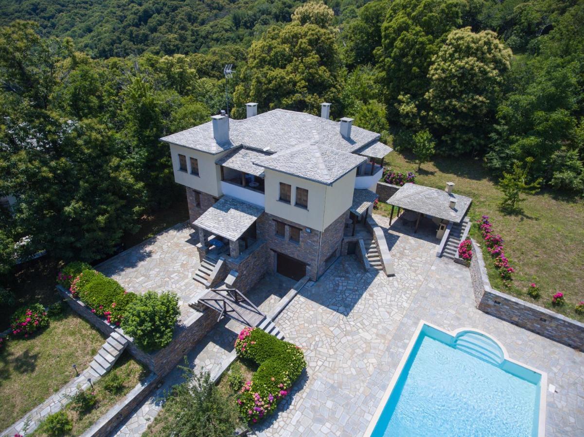 Luxury Villa With Pool In Tsagarada Exteriér fotografie