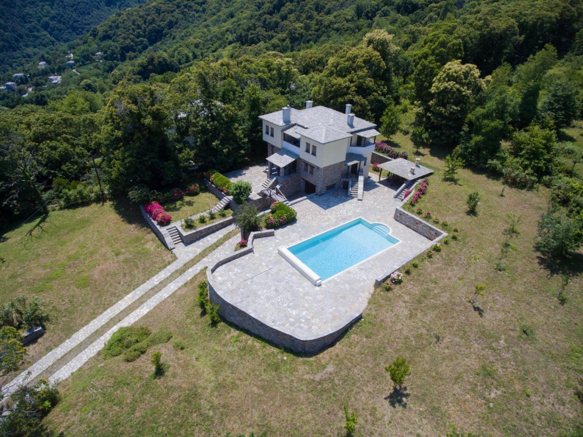 Luxury Villa With Pool In Tsagarada Exteriér fotografie