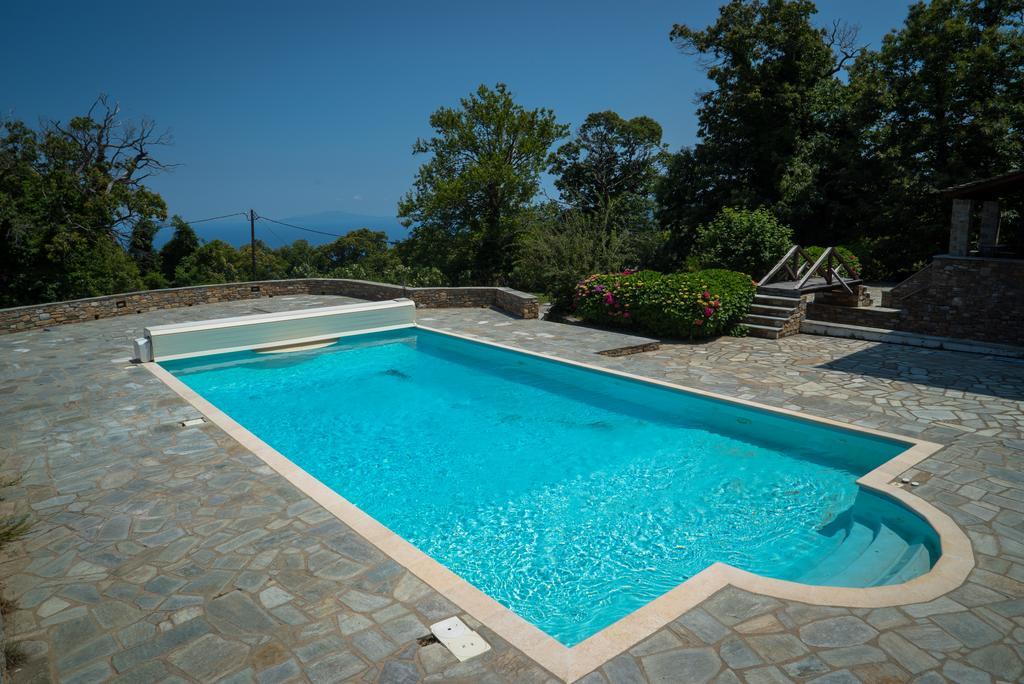 Luxury Villa With Pool In Tsagarada Exteriér fotografie